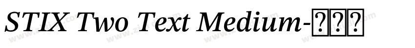 STIX Two Text Medium字体转换